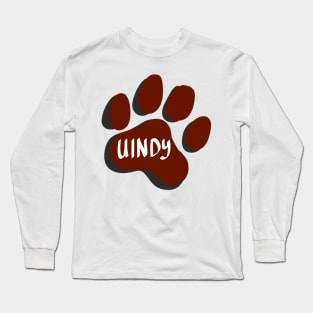 University of Indianapolis Greyhounds Paw Print Long Sleeve T-Shirt